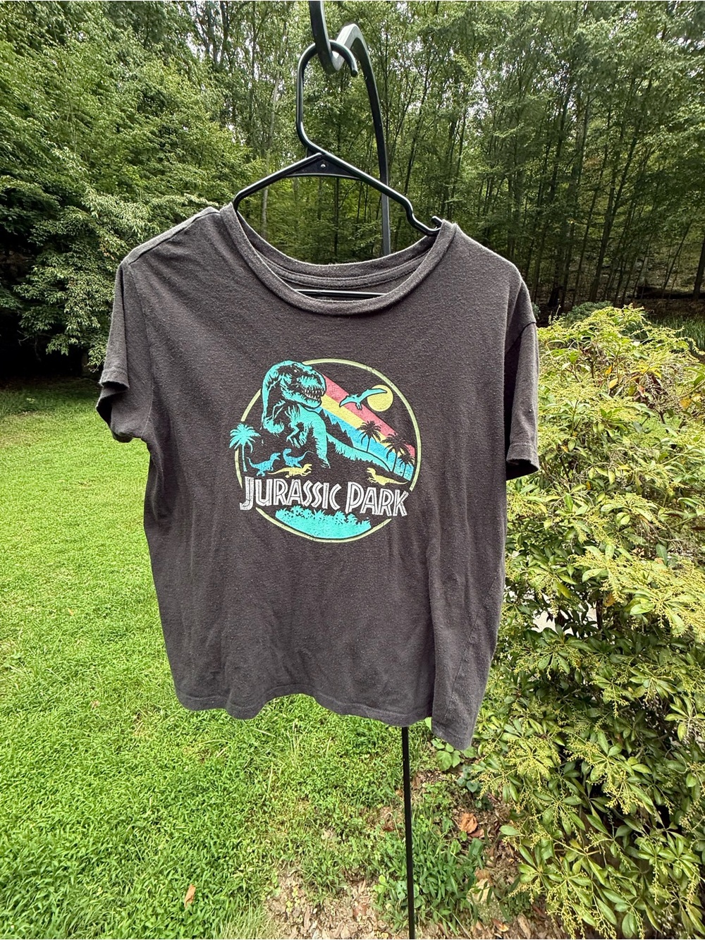 Jurassic Park Women's Black Graphic Tee